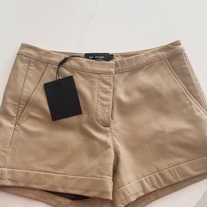 Mackage leather shorts, size 2, brand new with tags.